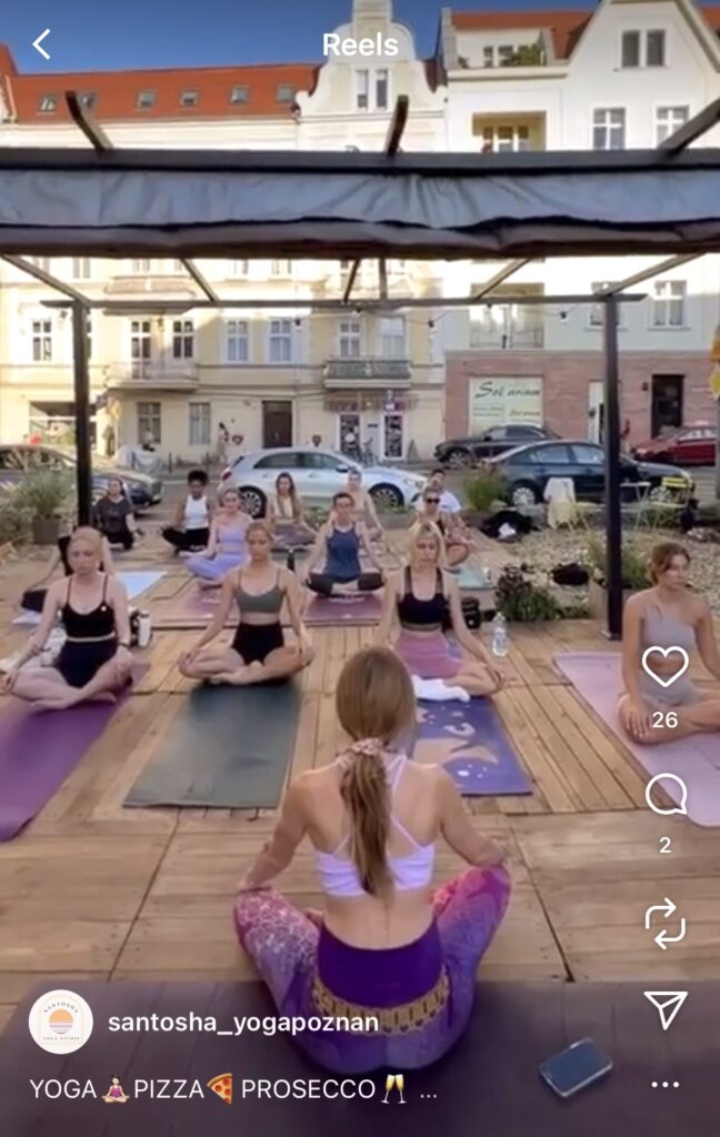 warsztaty yoga i pizza w Poznaniu
